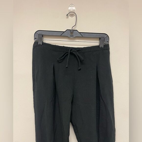 Silence + Noise Pleated Black Drawstring Cuffed Dressy Jogger Pant SZ S - Picture 5 of 9